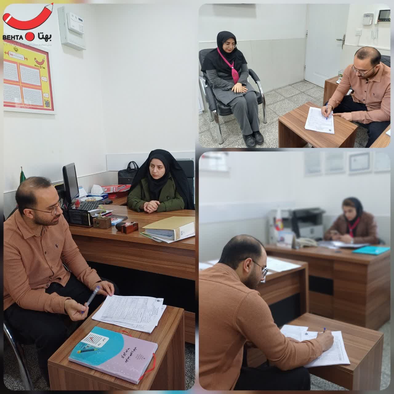 بازدید سرگروه آموزشی از دبستان بهتا