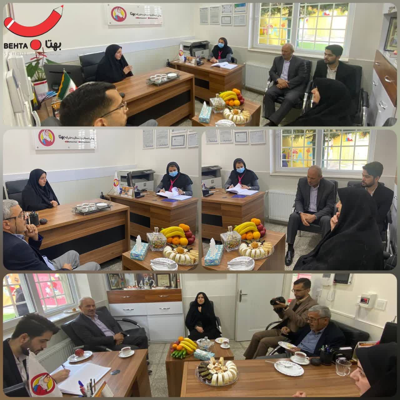 بازدید ریاست محترم آموزش پرورش ناحیه یک ساری«جناب دکتر احمدزاده»از دبستان بهتا